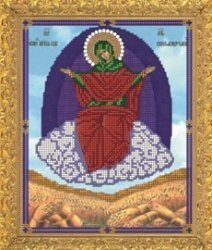 Рисунок на ткани для вышивания бисером Бис 424 "Прсв.Богородица Спарительница хлеба"