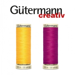 Нитка швейная Gutermann №100, номера цветов: 401-600