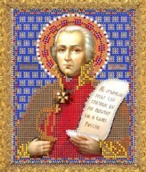 Рисунок на ткани для вышивания бисером 779М "Святой Фёдор"