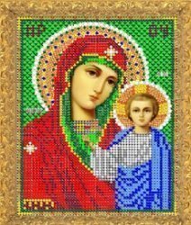 Рисунок на ткани для вышивания бисером 410М "Прсв. Богородица Казанская"