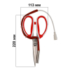 Ножницы "горячие" электрические №PIN4093 (+ переходник)