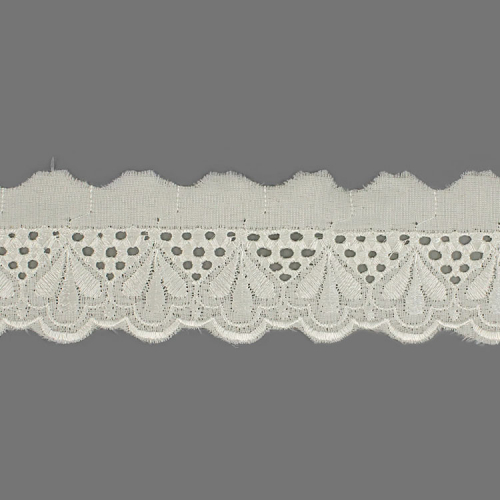 Прошва №435 х/б ш.5 см молочный  1/9 м