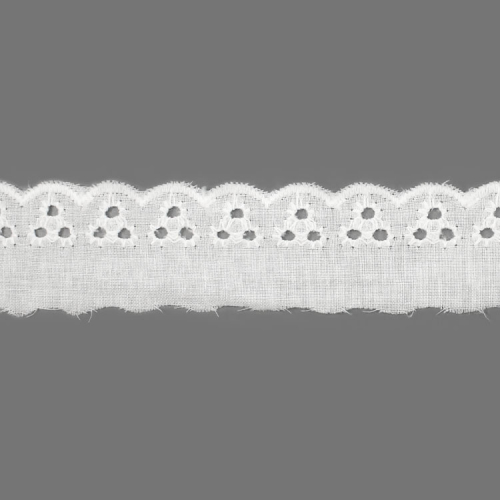 Прошва №98035 х/б ш.2,5 см белый  1/13,7 м