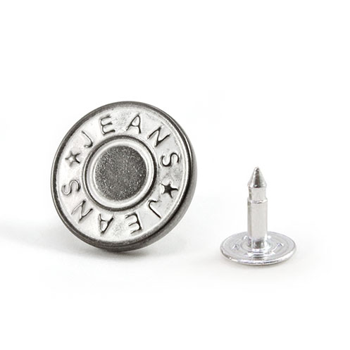 Пуговица джинсовая "Jeans" 029 мат.чёрн. 17 мм 1/50 шт