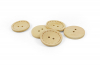 Пуговица деревянная №25-021 3,5 см (светлый) 1/50 шт