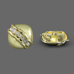 Пуговица №П-1111  36L (золото) 1/20 шт