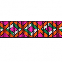 Тесьма жаккард №R4547 ш.3 см 1/9 м